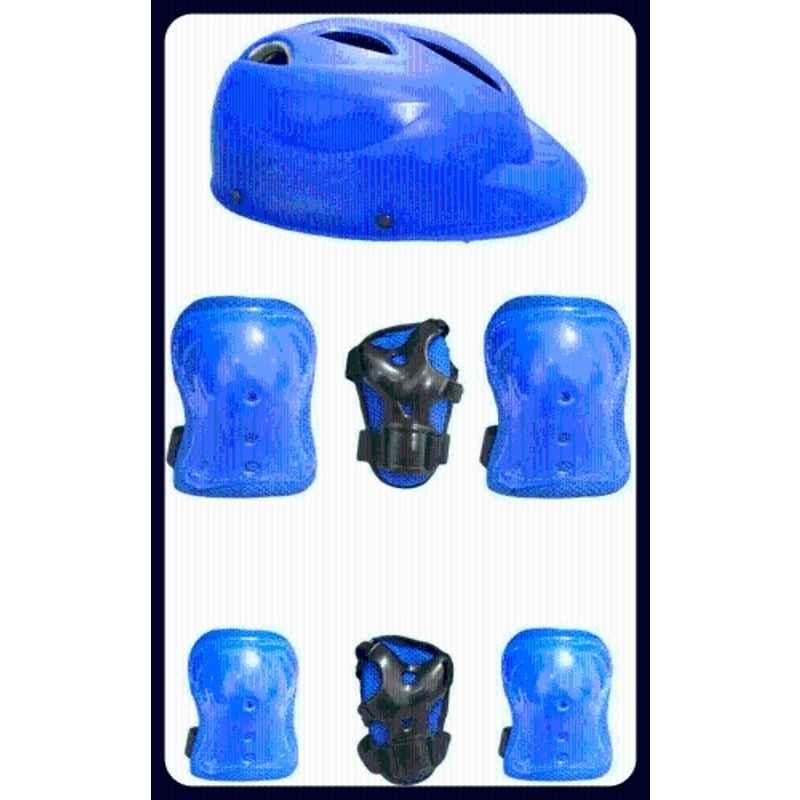 STYRKR Plastic & EVA Foam Blue Multipurpose Sports Helmet for Skating, Cycling & Skiing with Adjustable Straps Cycling KitKIT-760