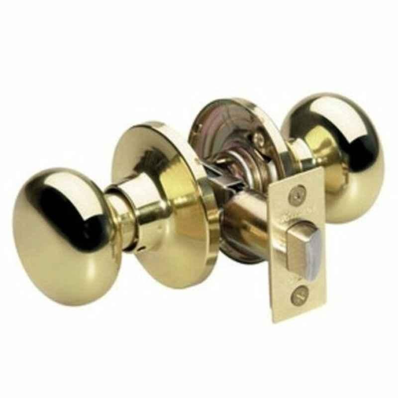Master Lock 60-70mm Brass Polished Wave Lever Passage Door Lock, MLBCO0403