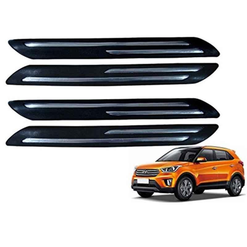 Kozdiko 4 Pcs Double Chrome Bumper Protector Set for Hyundai Creta