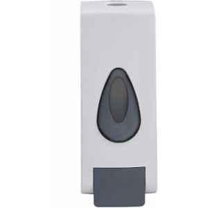Fastgear 350ml Plastic Wall Mounted Rectangular White Liquid Soap Dispenser
