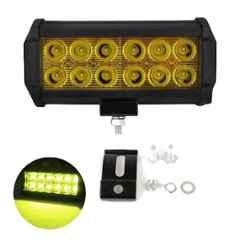 AllExtreme EX12FY1 36W 12 LED 7.5 inch Yellow Waterproof Fog Light Bar