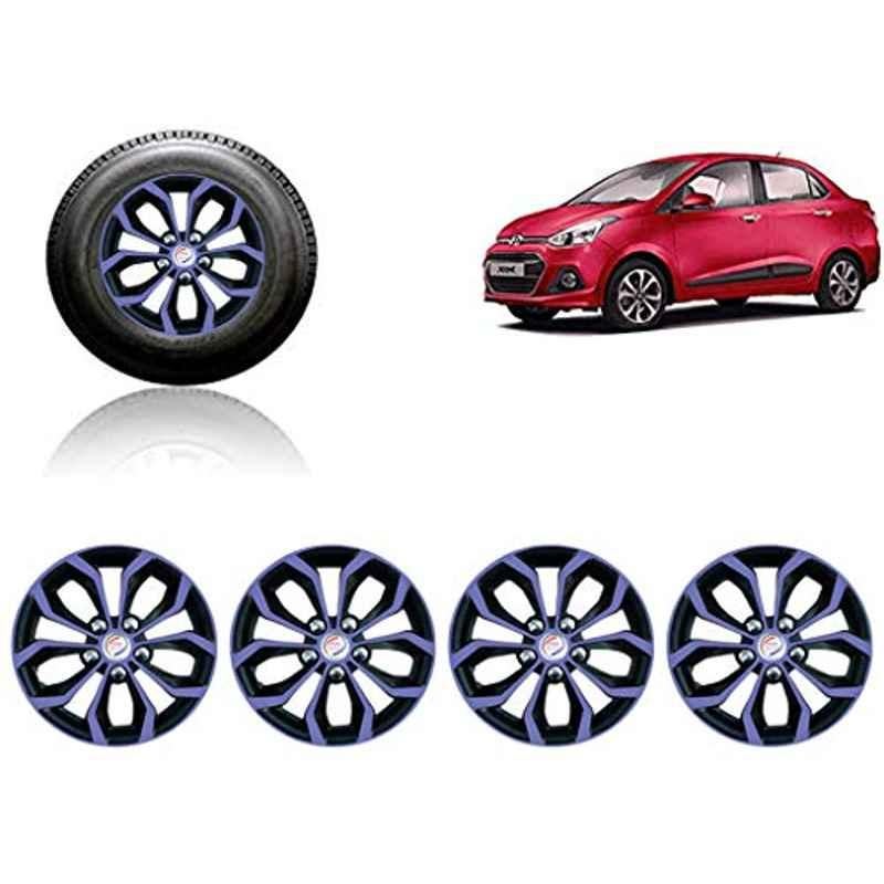 Auto Pearl 4 Pcs 14 inch ABS Violet & Black Car Wheel Cover Set for Hyundai Xcent
