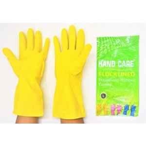 Hand Care Yellow Rubber Gloves (Pack of 12)