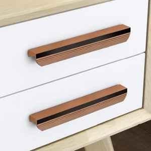 Plantex 160mm Aluminium Rose Gold PVD Finish Pull Cabinet Handle for Home & Office, APS-DTC-5200-RG-160MM-PK-2 (Pack of 2)