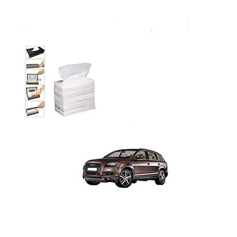 Kozdiko 100 Pulls Dispenser Box Refiller Tissue Paper with 200 Sheets for Audi Q7 (Pack of 5)