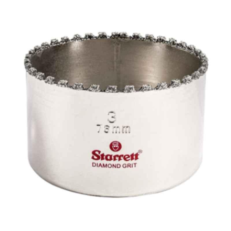 Starrett 76mm Silver Diamond Grit Hole Saw, KD0300-N