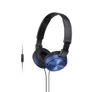 Sony MDR-ZX310AP Blue Wired Headphone Without Mic