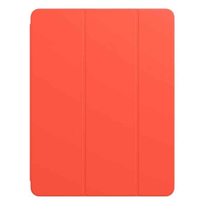 Apple Polyurethane Electric Orange Smart Folio for 12.9 inch iPad Mini (6th Generation), MM6J3ZE/A