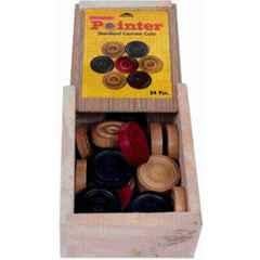 QUIT-X 3.18cm Premium Unbreakable Carrom Coins & Premium Striker (Pack of 25)