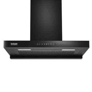 Hindware Regina 90cm Black Auto-Clean Filterless Wall Mounted Kitchen Chimney with 2 Years Warranty