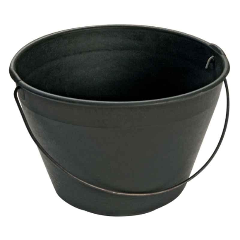Beorol 12L Polyethylene Black Stucco Bucket, KZM