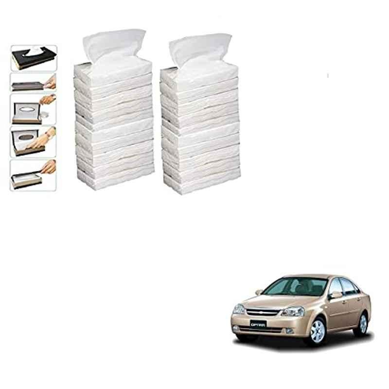 Kozdiko 100 Pulls Dispenser Box Refiller Tissue Paper with 200 Sheets for Chevrolet Optra (Pack of 20)