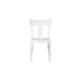 Supreme Deck Wooden Looks White Plastic Cafeteria Chair (Pack of 4)