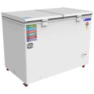 Blue Star 300 Litre 5 Star White Double Door Deep Freezer with Stabilizer Free Operation, CF5-330NEYW