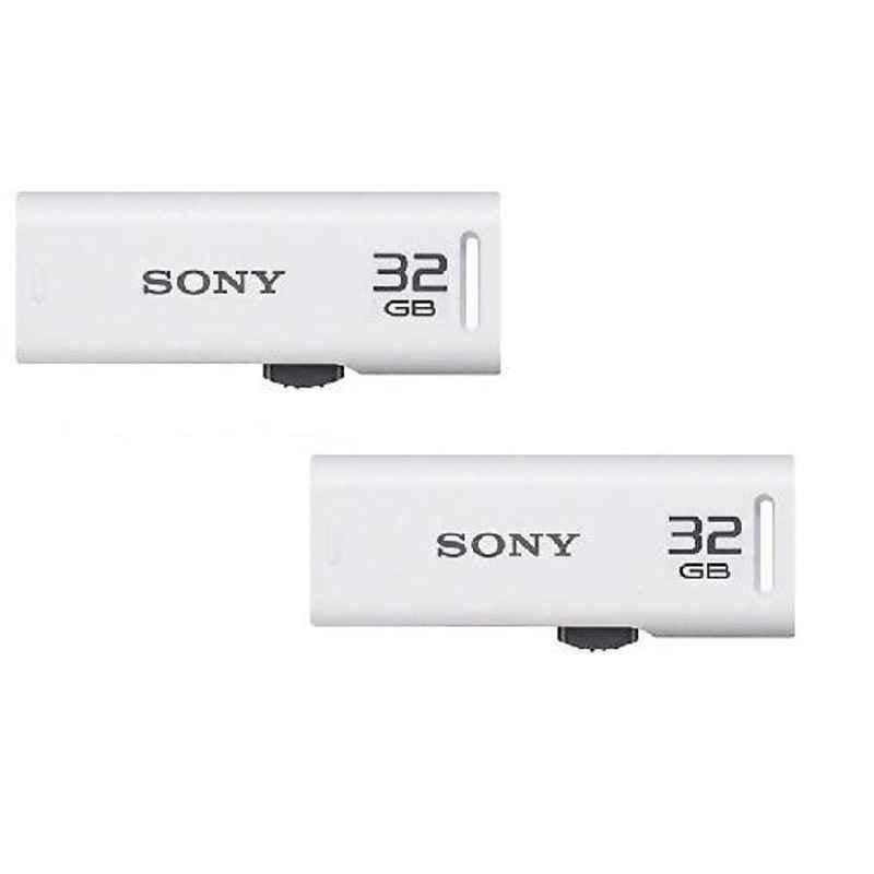 Sony Micro Vault 32GB White USB Pen Drive (Pack of 2)