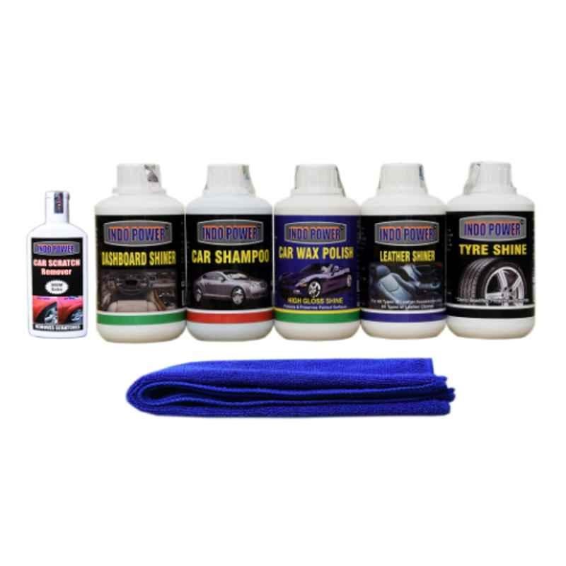 Indopower Ff753 Car Wax Polish, Dashboard Shiner, Tyre Shiner, Leather Shiner, Car Shampoo, Scratch Remover, Car Cloth Kit, AHh755-picture-31
