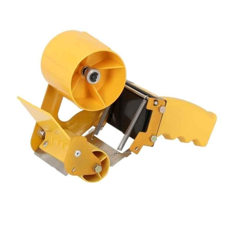 Universal Seal Plastic Yellow Hand Tape Cutter for 3 inch Wide Tape for Carton Box Packing