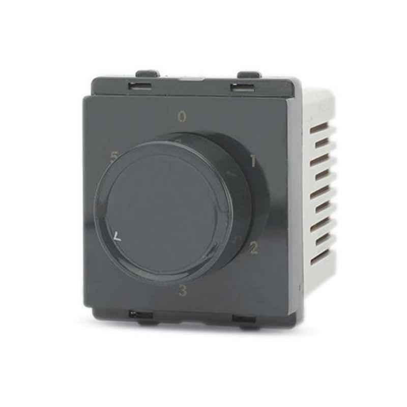 Schneider Livia 2 Module Pebble Grey Step Type Fan Regulator, P3200_DG (Pack of 10)