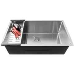 Fossa FS-012 32x20x10 inch Stainless Steel Matt Finish Silver Single Bowl Handmade Kitchen Sink, FS-07