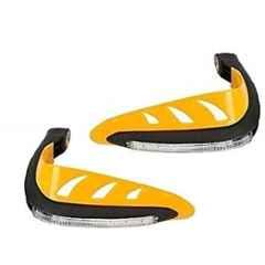 Meenu Arts Motorcycle Handguards with Led Light for 7/8 inch Grips - 300 * 140 * 110Mm (Yellow) Universal for All Bikes Y-29