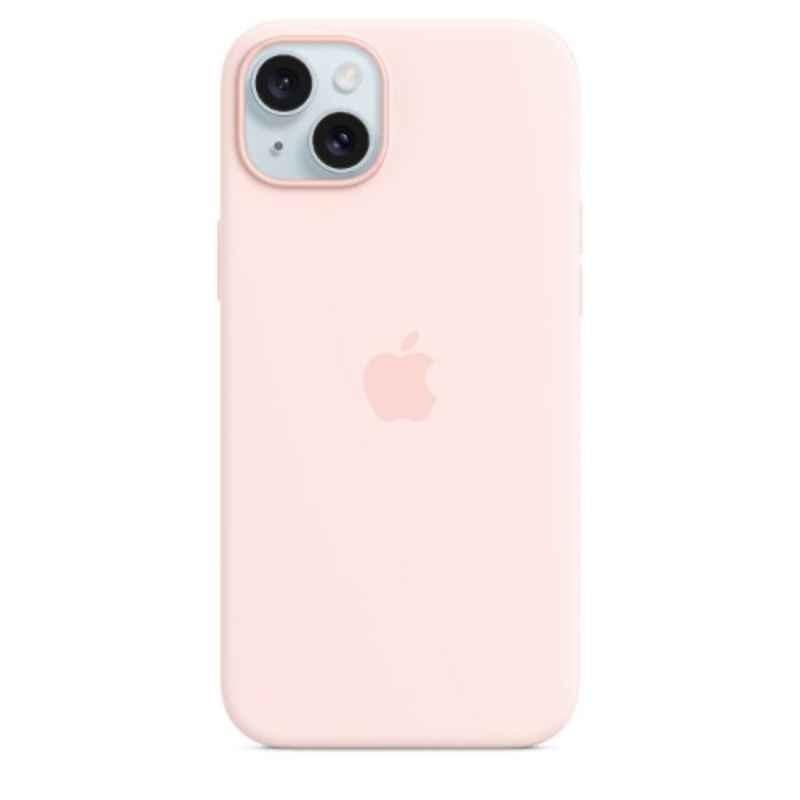 Apple iPhone 15 Plus Silicone Light Pink Back Case with MagSafe, MT143ZM/A