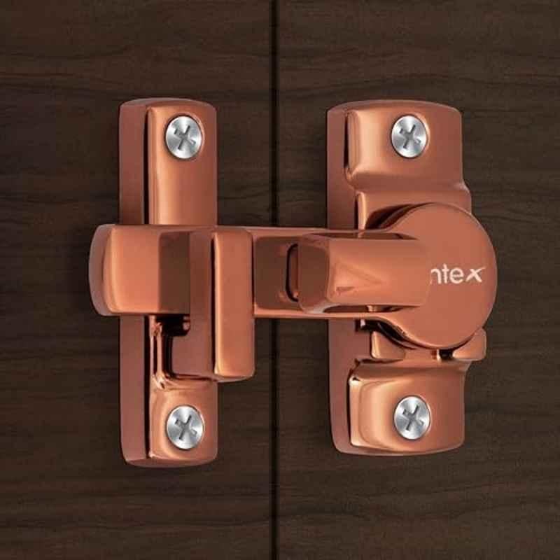 Plantex Zinc PVD Rose Gold /Flip Door Latch Lock for Bathroom, Balcony & Wardobe, DTK-250