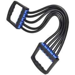 Shopeleven 5 Strip Latex Black Chest Expender Workout Pulling Rope
