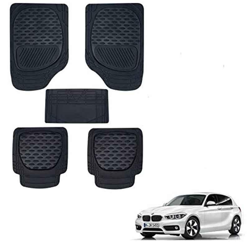 Kozdiko 6255 5 Pcs Rubber Black Mats Set for BMW 1 Series