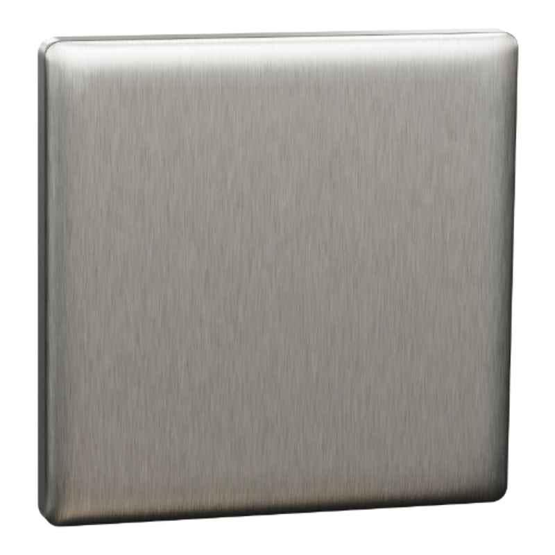 Schneider Electric Unica X 1 Module Stainless Steel Blank Plate, NUX30X_SS