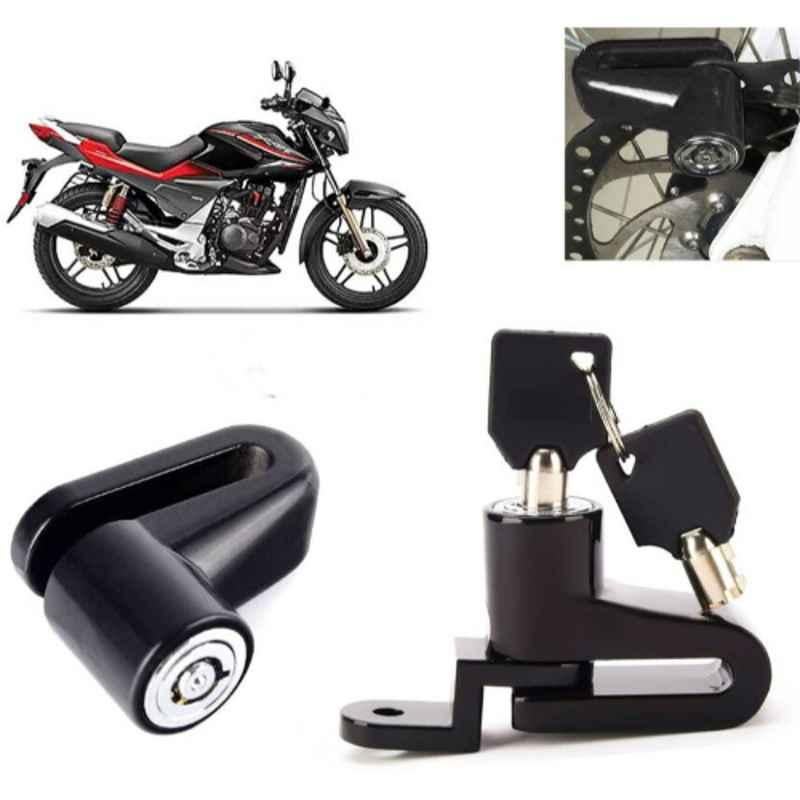 Auto Pearl Steel Black Heavy Duty Anti-Theft Disc Brake Lock for CBZ Extreme, Lock_180