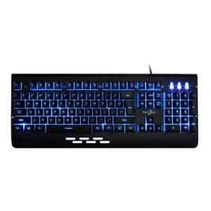 Redgear Blaze MT01 Aluminium Black Semi Mechanical Wired Gaming Keyboard with 3 Colour Backlit