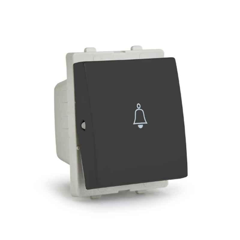 Schneider Electric Opale 6A Coke Grey Switch without Indicator, AAKY1025 (Pack of 10)
