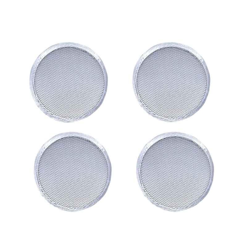 Khushi Udyog 6 inch Aluminium Silver Pizza Screen (Pack of 4)