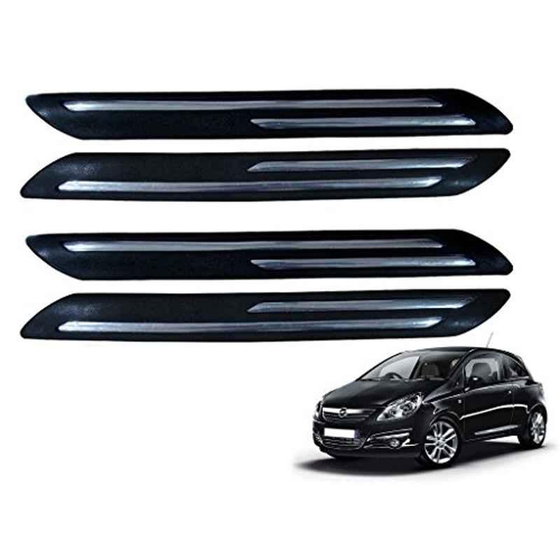 Kozdiko 4 Pcs Double Chrome Bumper Protector Set for Opel Corsa