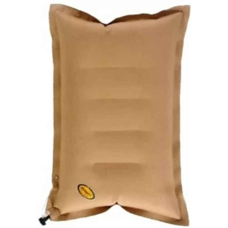Duckback Polyester Khaki Rectangular Air Solid Sleeping Pillow, SRPLAPK1012
