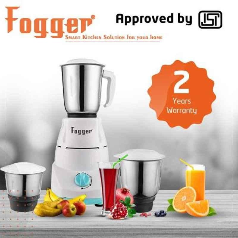 Fogger Royal 3 Jar 500W Stainless Steel Mixer Grinder, SBI00089