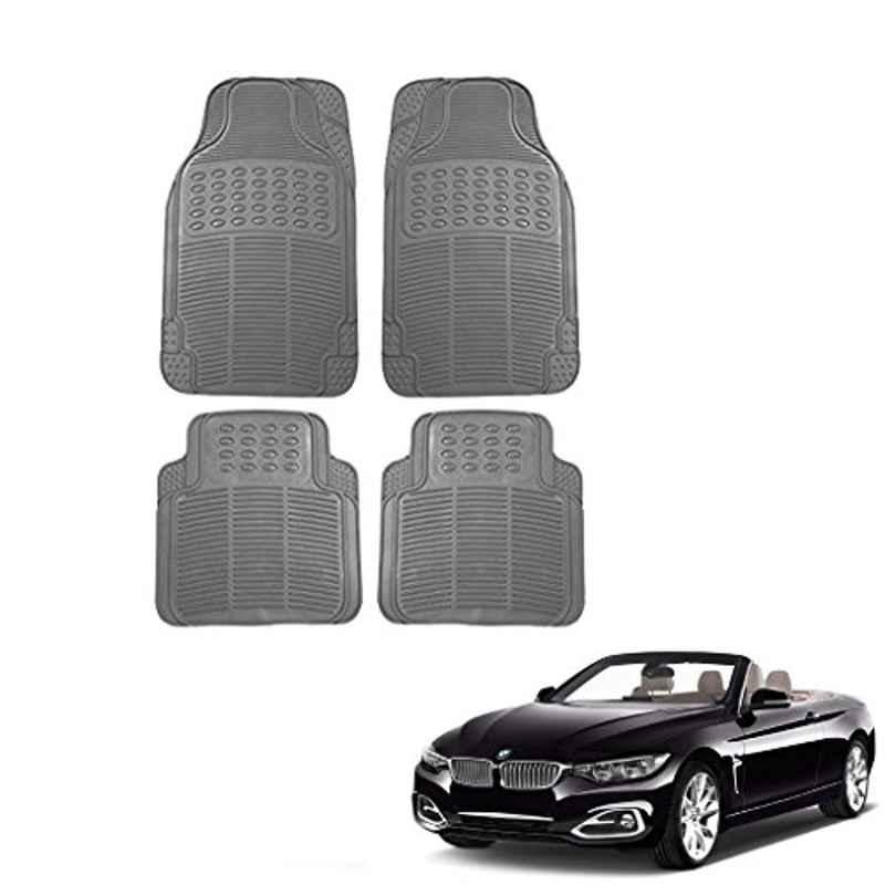 Kozdiko 4 Pcs Grey Rubber Car Mat Set for BMW 4 Series