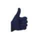 Shree Rang 80g Blue Cotton Knitted Gloves, KH20