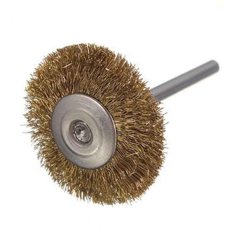 Buy Krost 3 mm Brass Wire Wheel Brush Cup For Drill Rust Weld Die