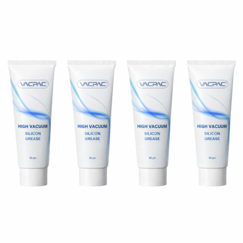 VAC PAC 50g High Vacuum Silicone Grease for Sealing, Protecting & Lubricating (Pack of 4)