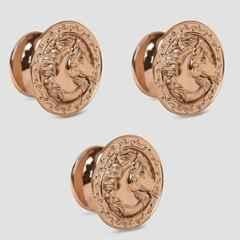 Plantex Horse Face Knobs for Drawer | Kitchen Cabinet Knobs | Pulls Handles for Wardrobe Kitchen (Pack of 3) Pcs Rose Gold