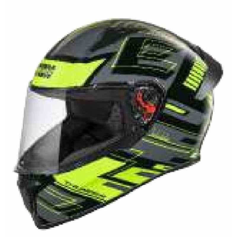 Studds Thunder D3 Black N5 Full Face Motorcycle Helmet, Size: L