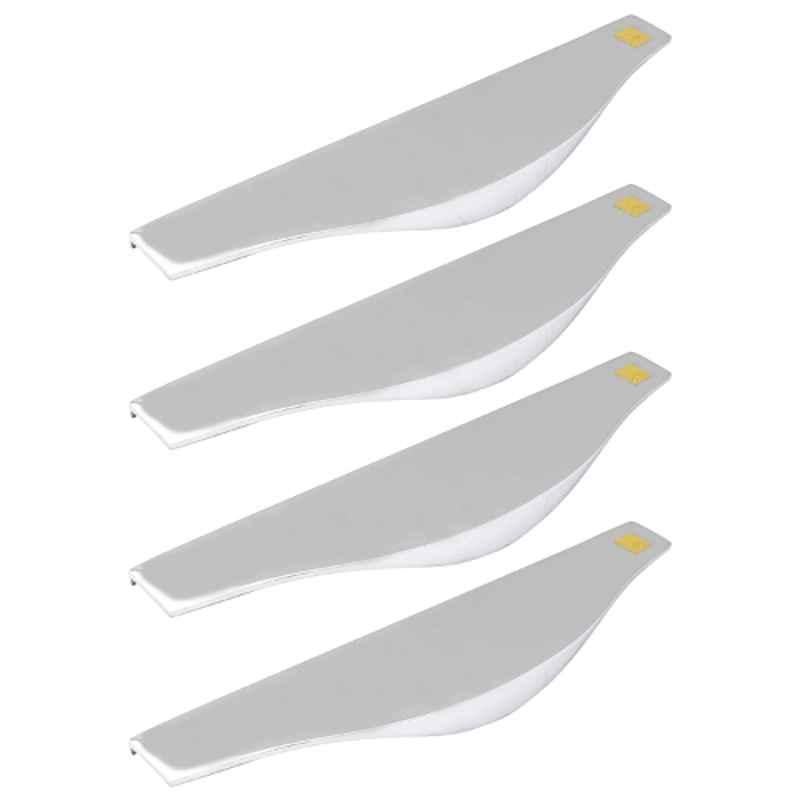 RAB 6 inch Aluminium Chrome Finish Drawer Pull Handle, F 125 (Pack of 4)