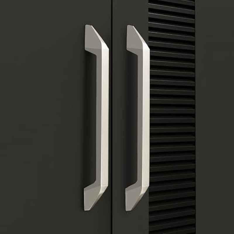 Plantex 224mm Zinc Satin Pull Cabinet Handle for Home & Office, APS-DTC-3780-SATIN-224MM-PK-2 (Pack of 2)