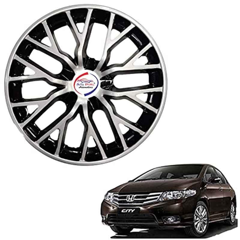 Auto Pearl 4 Pcs 15 inch ABS DC BBR06 Hubcap Wheel Cover Set with Retention Ring for Honda City Ivtec