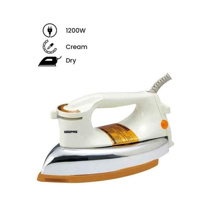 Geepas 1200W Cream Compact Electric Iron, GDI2771
