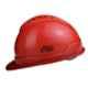 Allen Cooper Red Polymer Nape Type Safety Helmet with Chin Strap, SH702-R (Pack of 10)