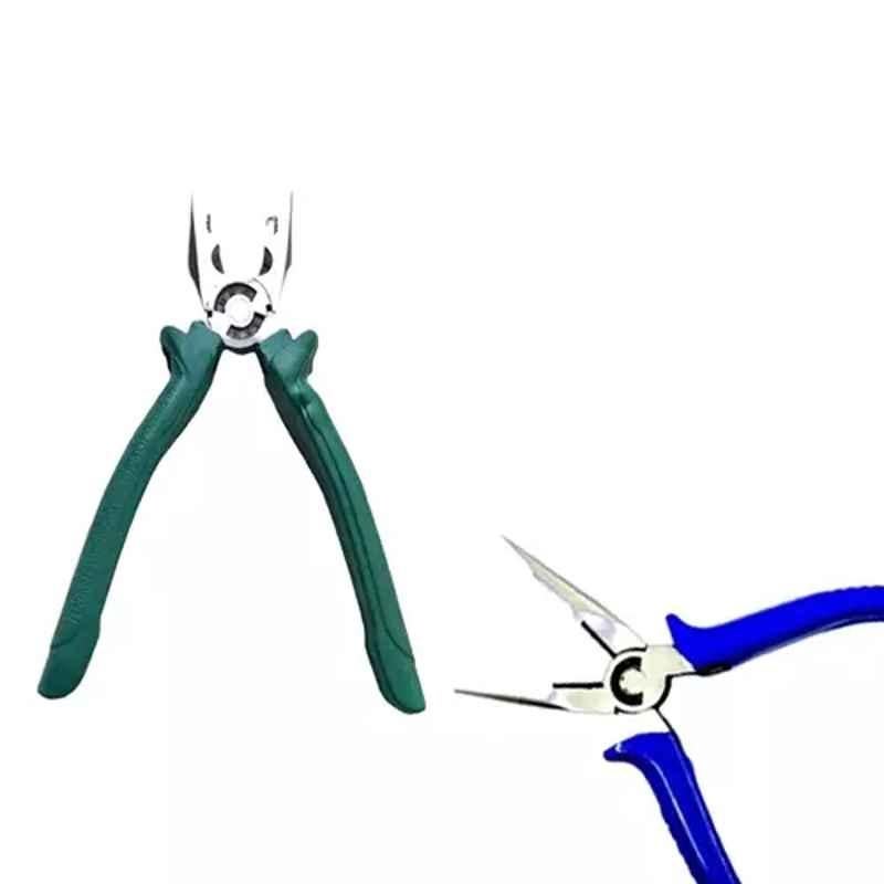 Sky Blue 2 Pcs 7.8 inch Lineman Plier Combo, SBE_PLIER_COMBO_MOD_01433