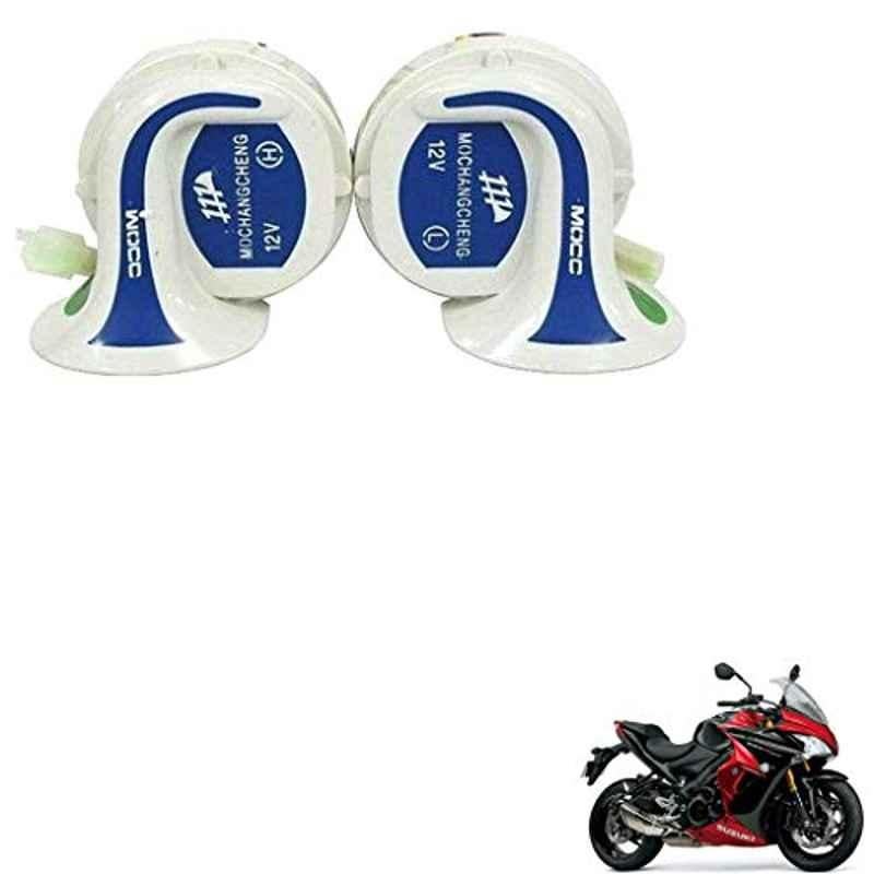 Kozdiko 2 Pcs 18-in-1 Mocc Bike Digital Tone Magic Horn Set for Maruti Suzuki GSX S1000f