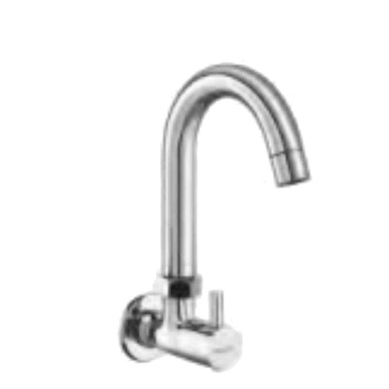 Somany Smart Brass Chrome Finish Sink Tap with Swinging Spout, 272210430131